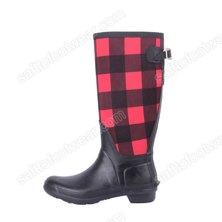 Naisten lämpimät neopreeniset sadesaappaat